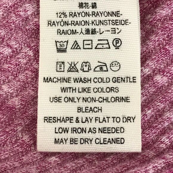 Free People Londontown Thermal Top Women's Small Pink Stretch Knit Oversized - Picture 11 of 12